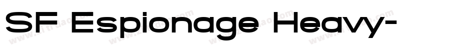 SF Espionage Heavy字体转换